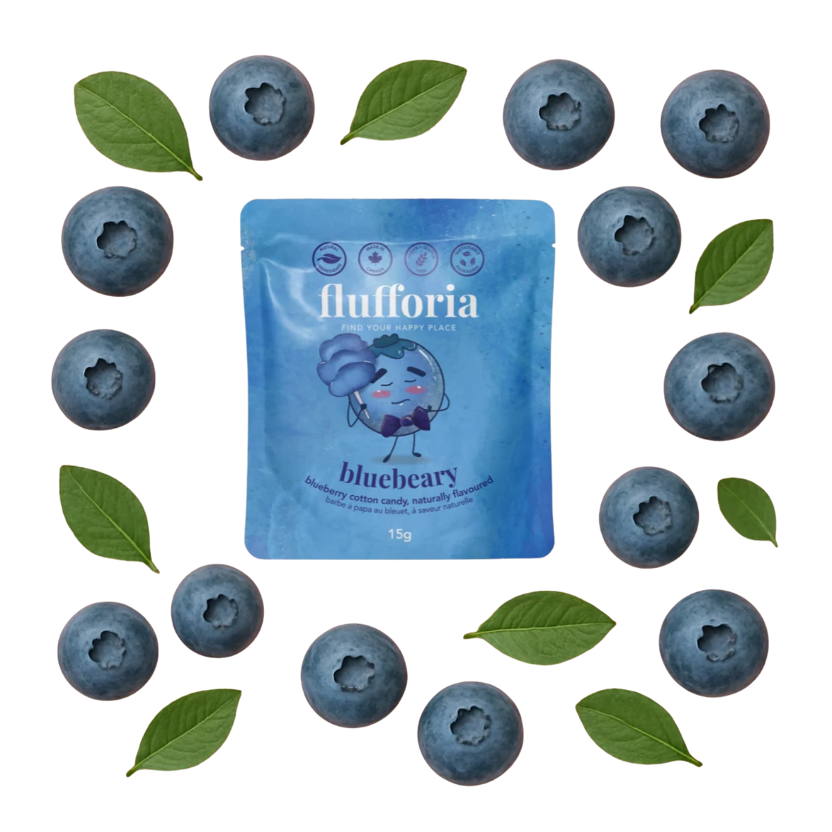 FLUFFORIA: Bluebeary Organic Cotton Candy