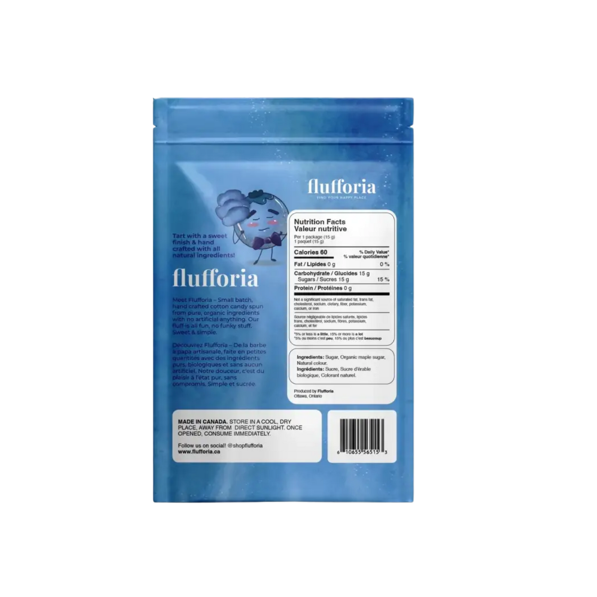 FLUFFORIA: Bluebeary Organic Cotton Candy