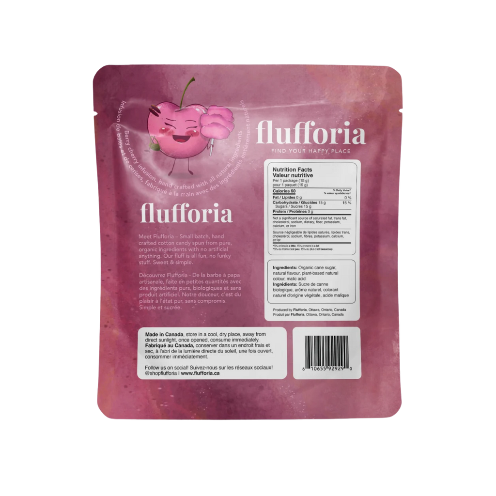 FLUFFORIA: Cherryanne Organic Cotton Candy
