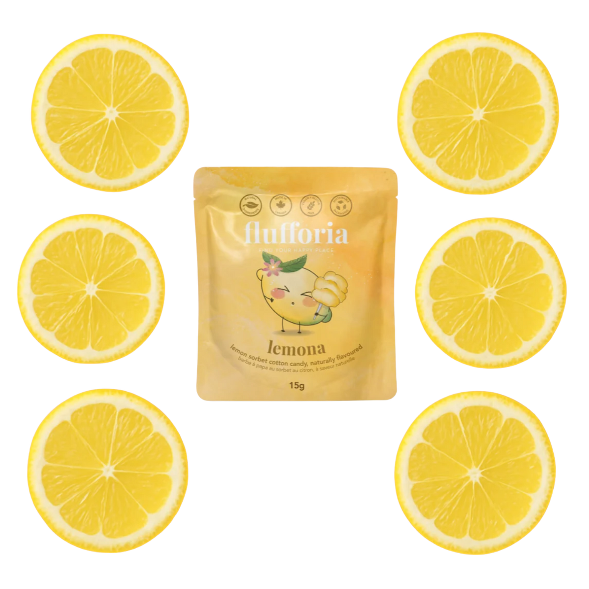 FLUFFORIA: Lemona Sorbet Organic Cotton Candy