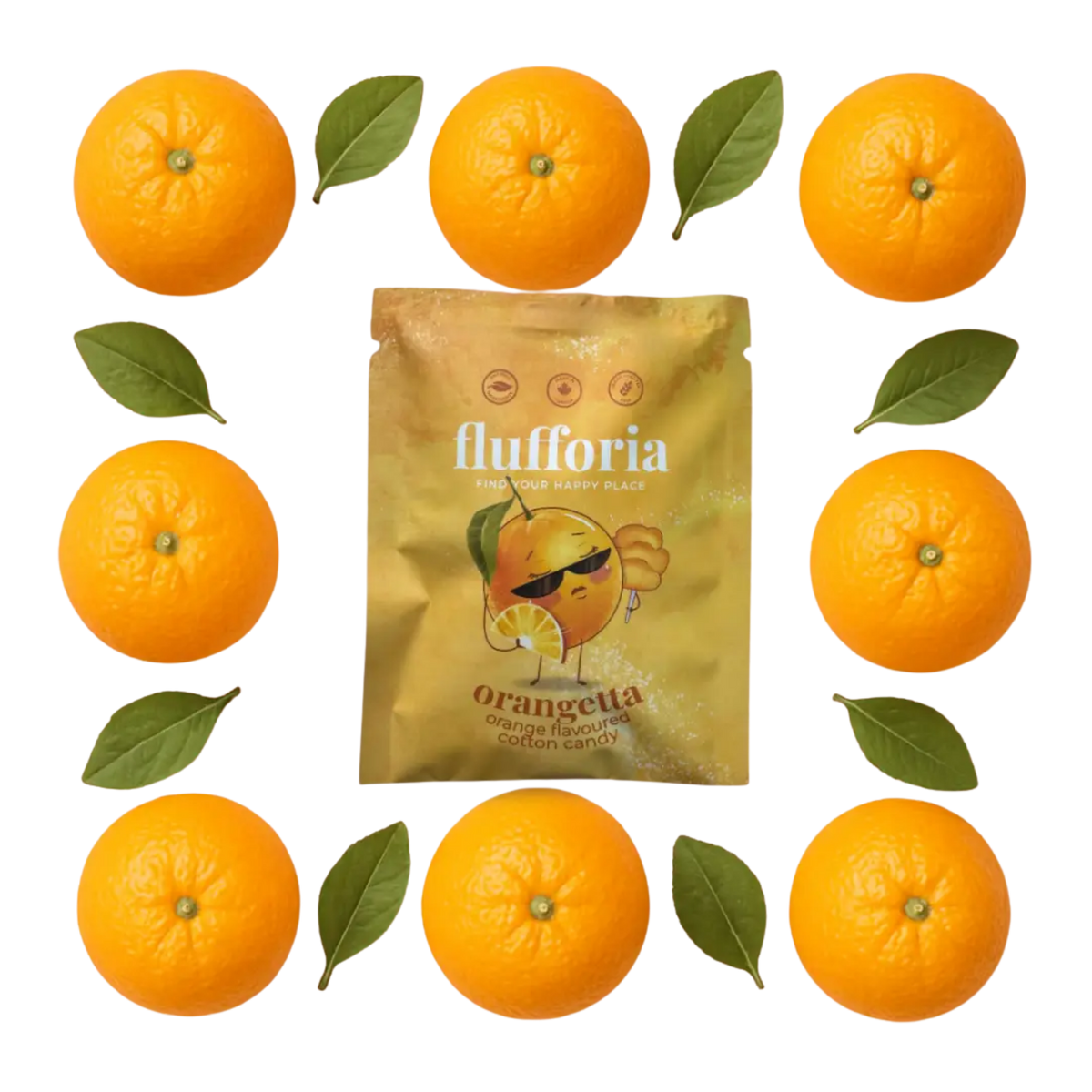 FLUFFORIA: Orangetta Organic Cotton Candy