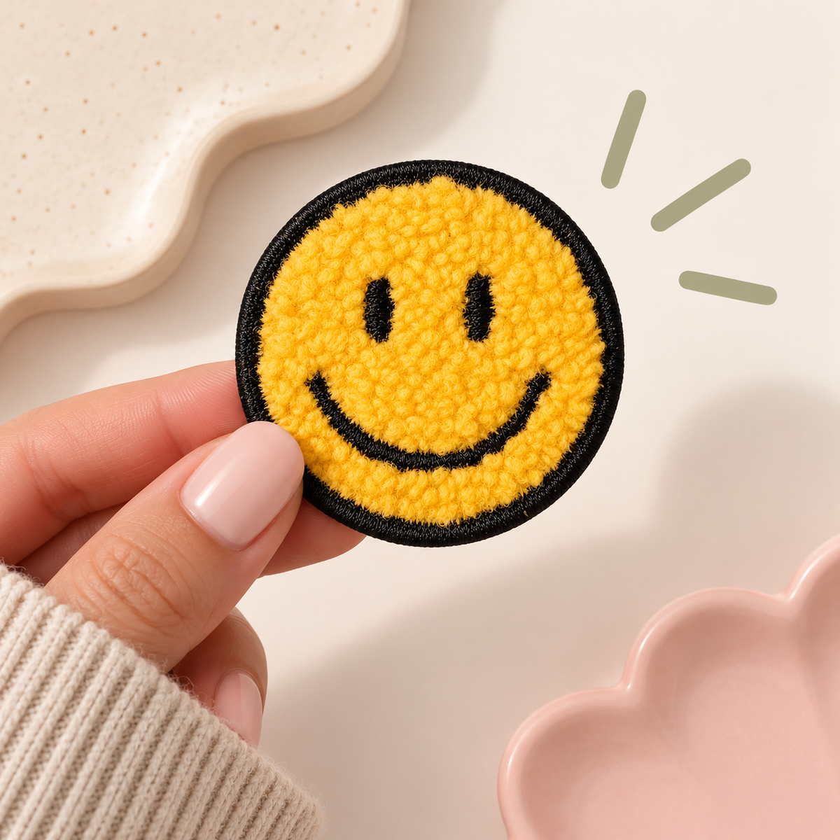 Embroidery Badge - Smile